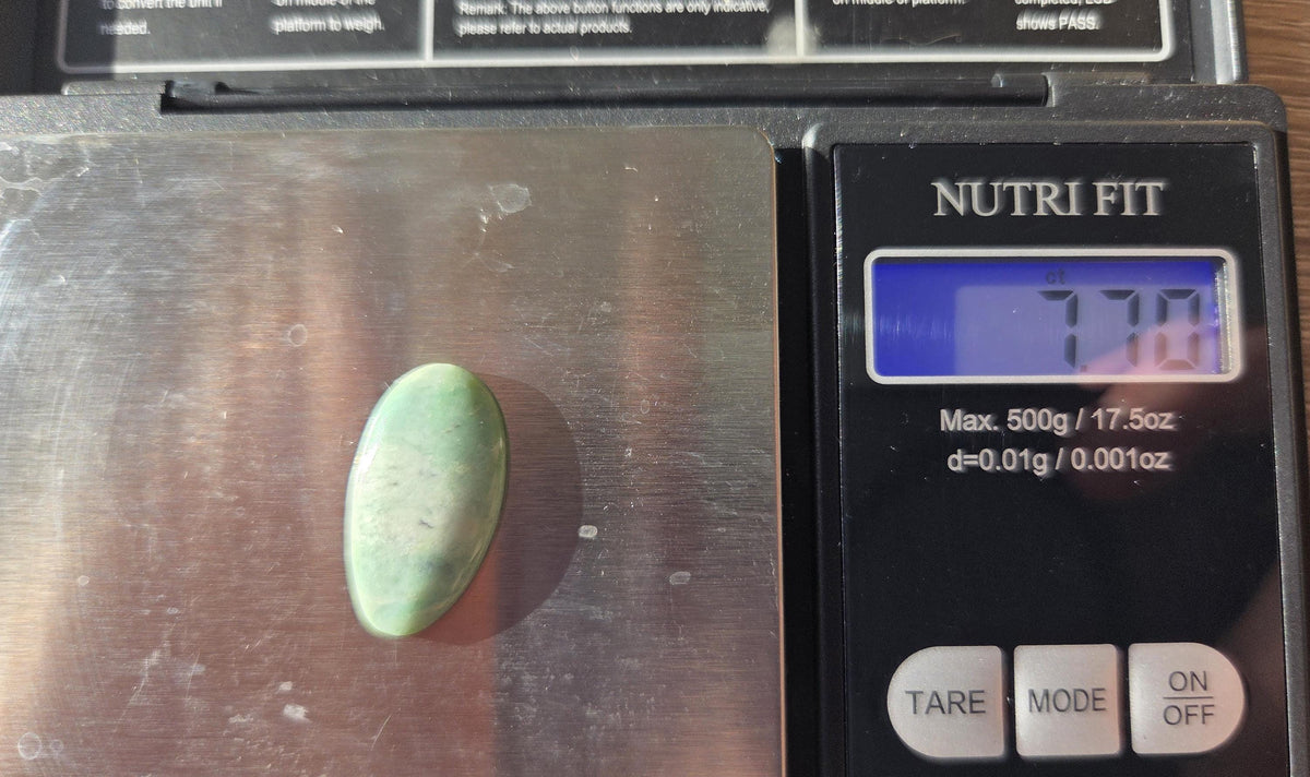 Lucin Variscite Cabochon 7.70 ct – Natural Mint Green Gemstone – Pendant Stone – Jewelry Making Cabochon