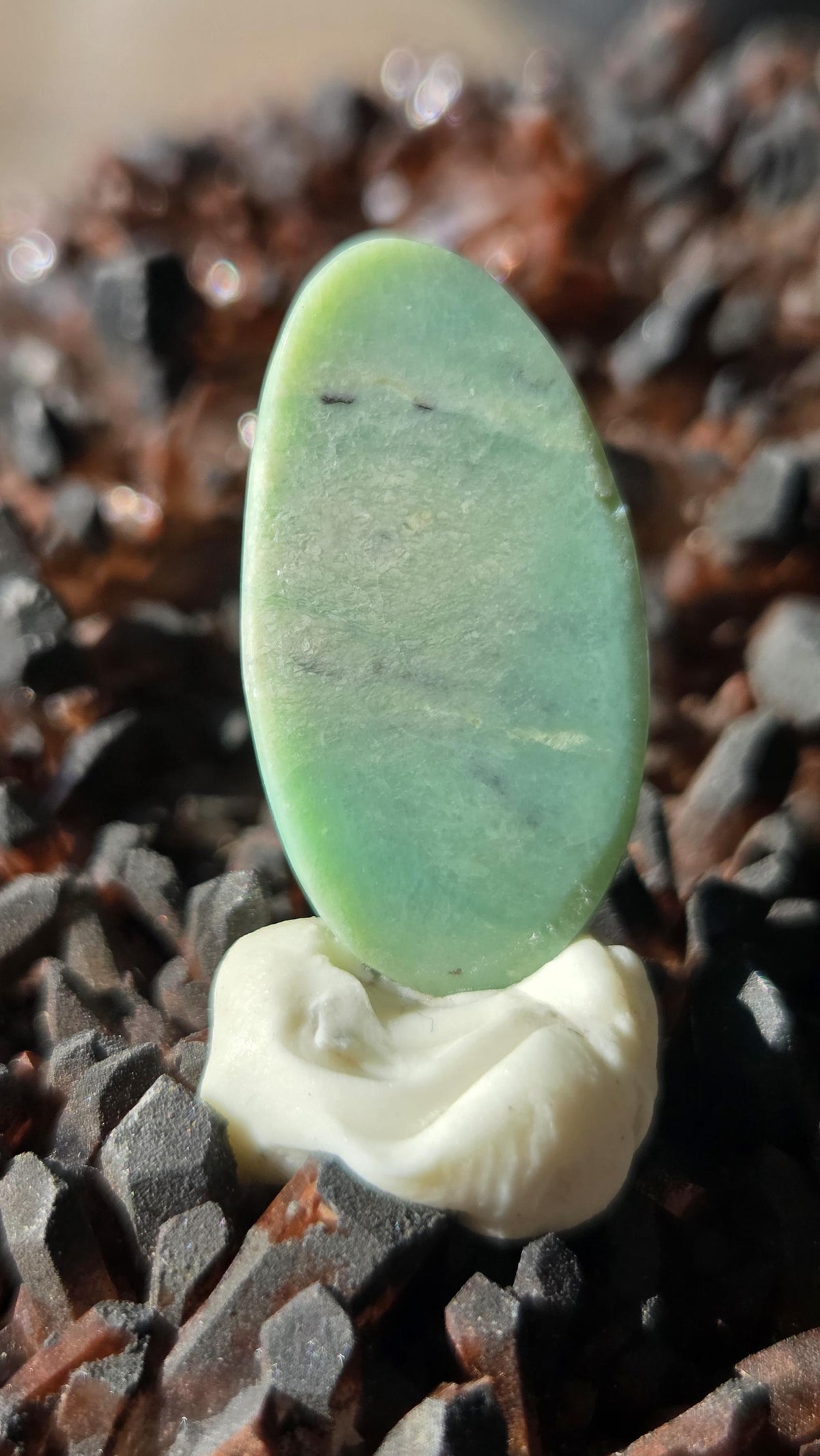 Lucin Variscite Cabochon 7.70 ct – Natural Mint Green Gemstone – Pendant Stone – Jewelry Making Cabochon