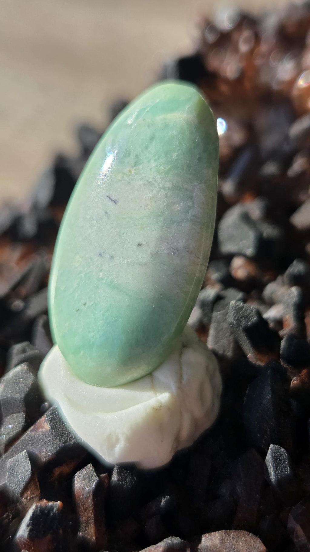 Lucin Variscite Cabochon 7.70 ct – Natural Mint Green Gemstone – Pendant Stone – Jewelry Making Cabochon