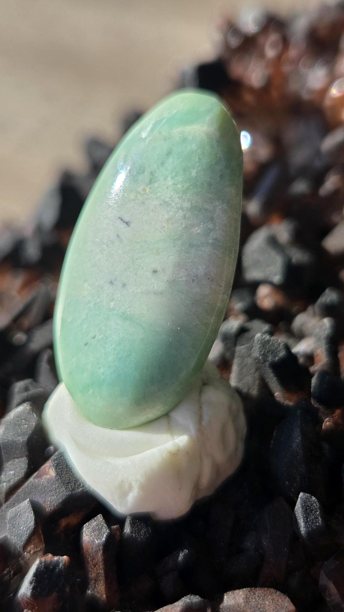 Lucin Variscite Cabochon 7.70 ct – Natural Mint Green Gemstone – Pendant Stone – Jewelry Making Cabochon