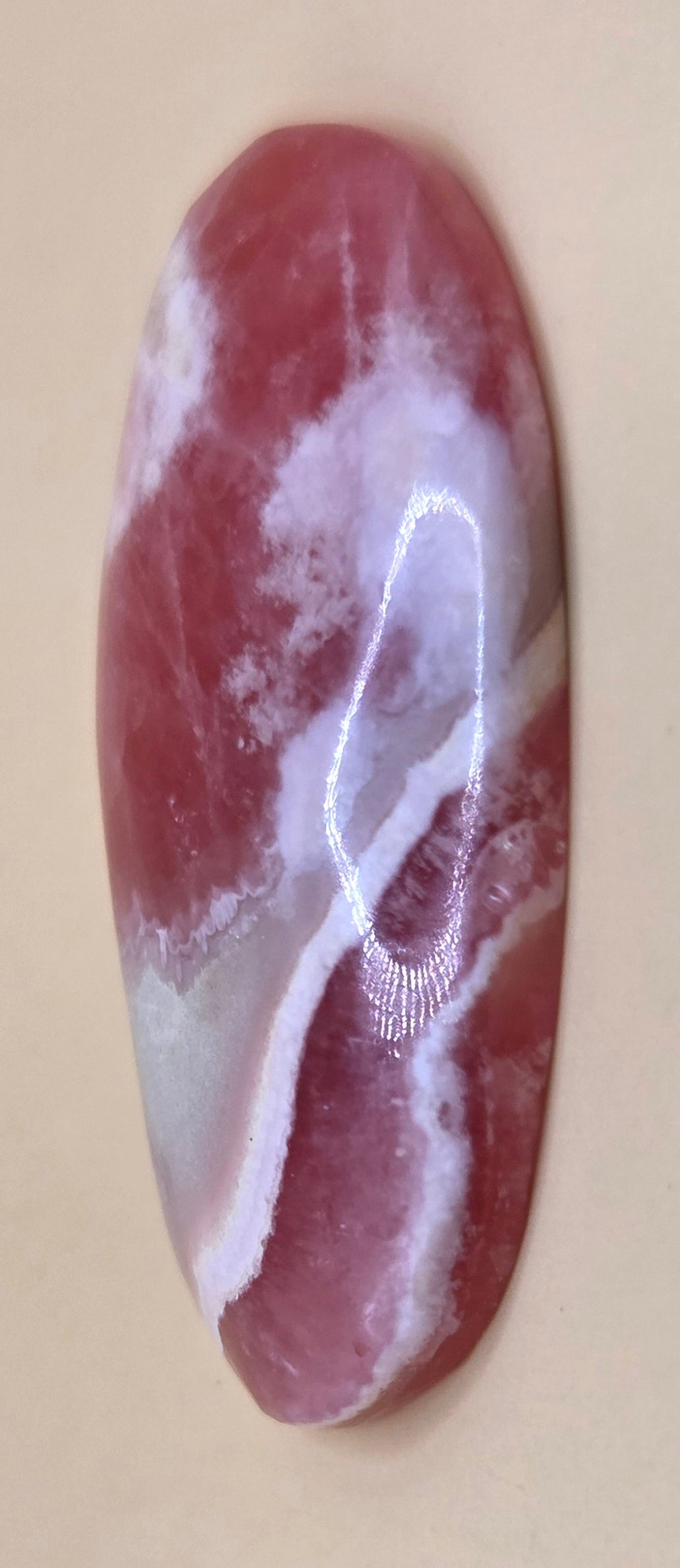 Rhodochrosite Cabochon - Ortiz Mine Argentina - Oval 19.3 ct