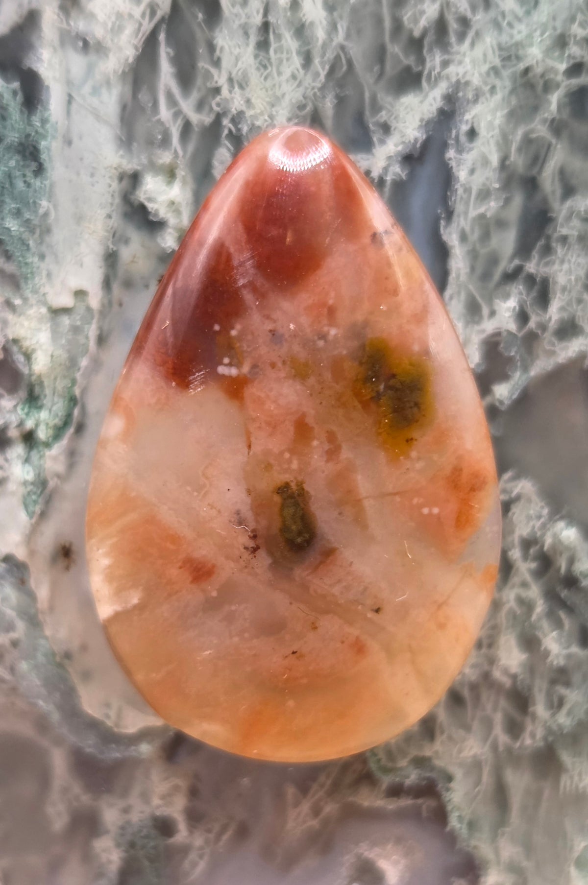Turkish Agate Pear Shape Cabochon - 16.8 ct