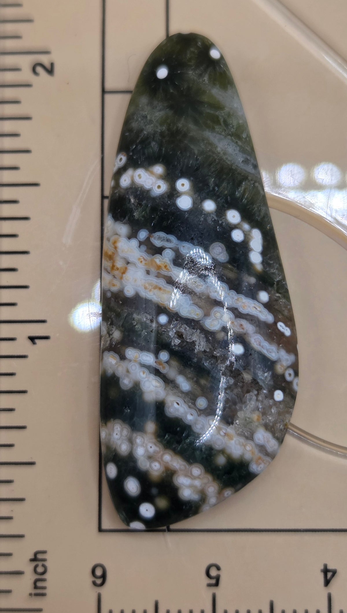 Vintage Old Stock Ocean Jasper Freeform Cabochon - 32 ct