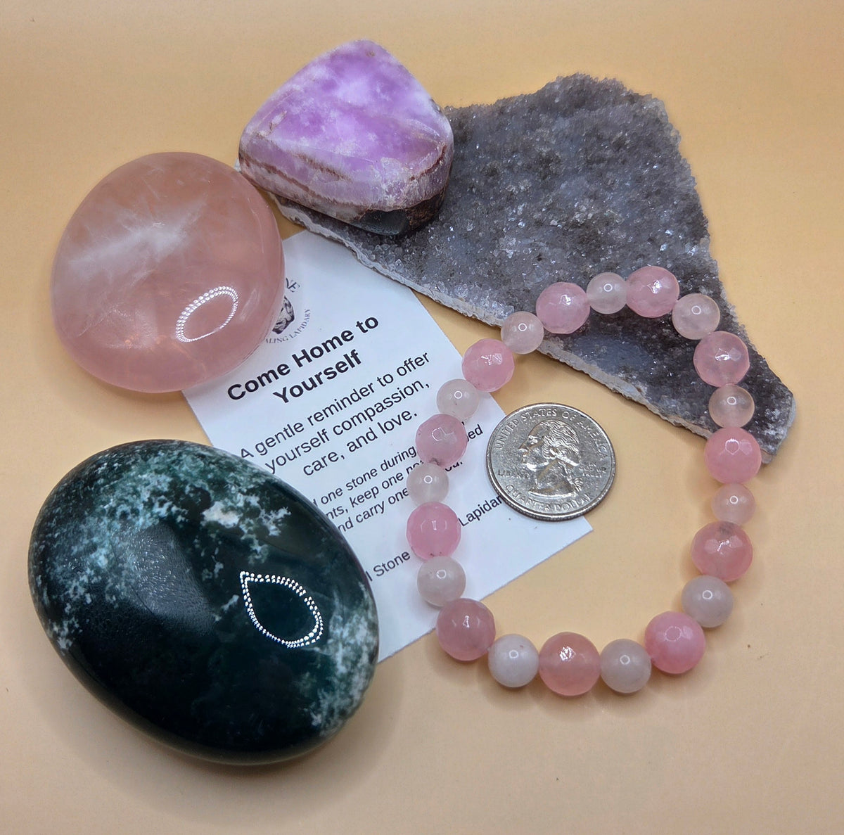 Come Home to Yourself Crystal Box — For Compassion, Care & Love