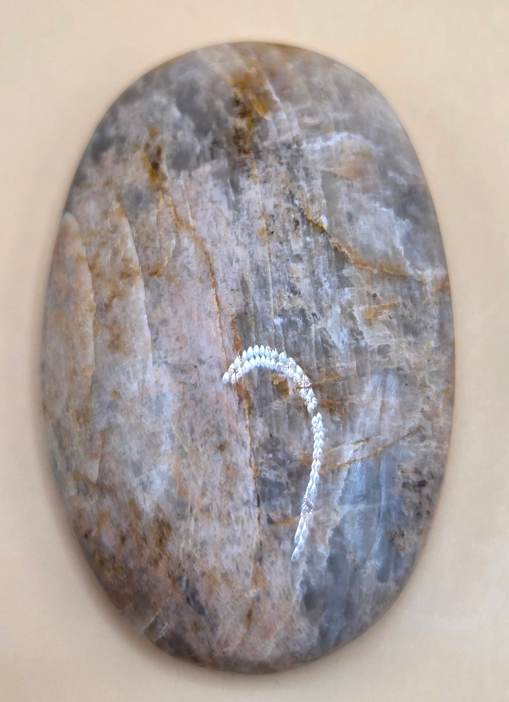Moonstone Cabochon - Handmade - Wisconsin Moonstone - Oval Shape 30 ct