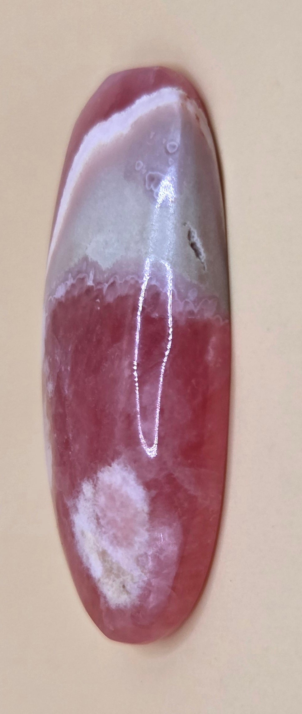Rhodochrosite Cabochon - Ortiz Mine Argentina - Oval 19.3 ct