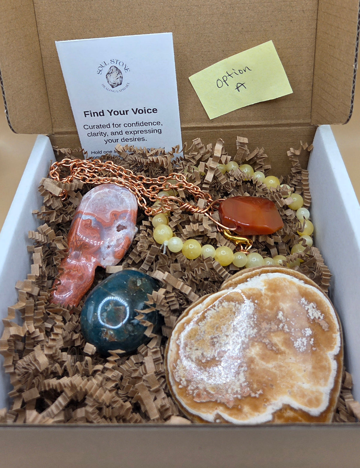 Find Your Voice Crystal Box — For Confidence, Clarity & Expressing Your Desires