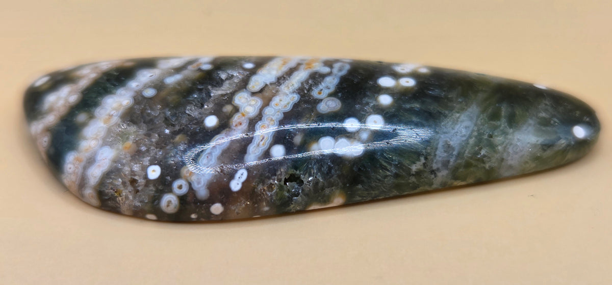 Vintage Old Stock Ocean Jasper Freeform Cabochon - 32 ct