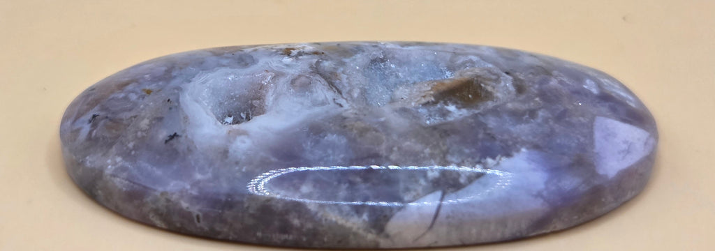 Amethyst Cabochon With Natural Crystal Pockets - 41.3 ct