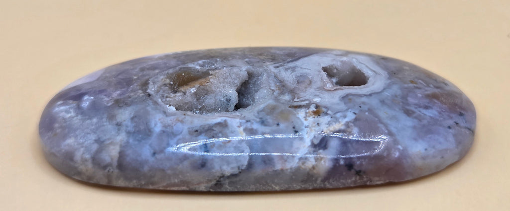 Amethyst Cabochon With Natural Crystal Pockets - 41.3 ct