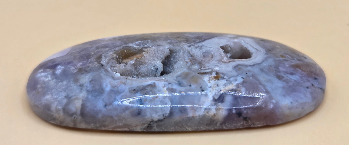 Amethyst Cabochon With Natural Crystal Pockets - 41.3 ct