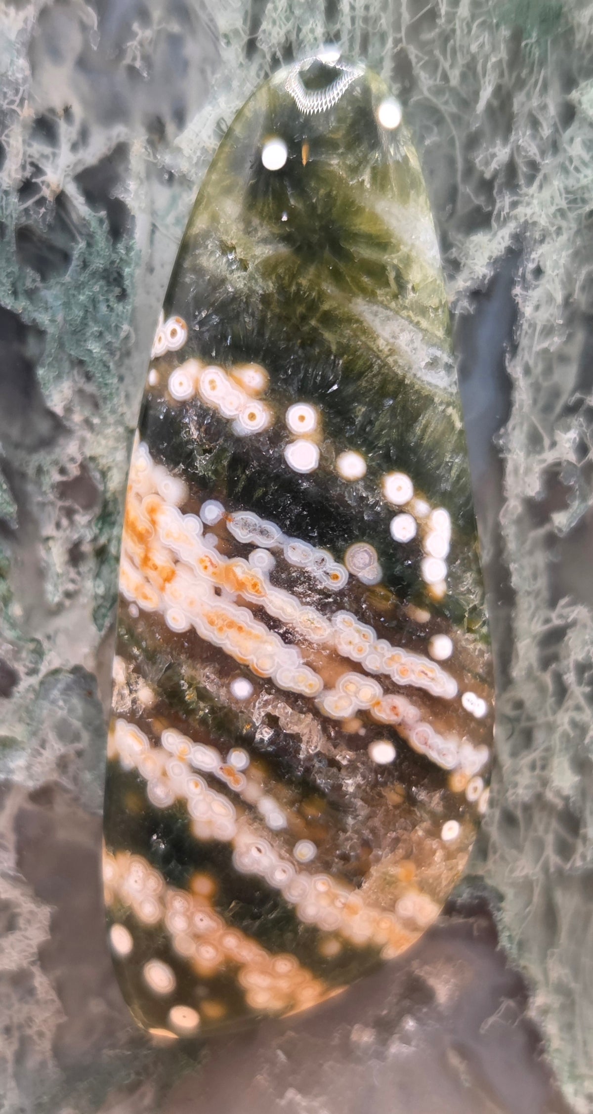 Vintage Old Stock Ocean Jasper Freeform Cabochon - 32 ct