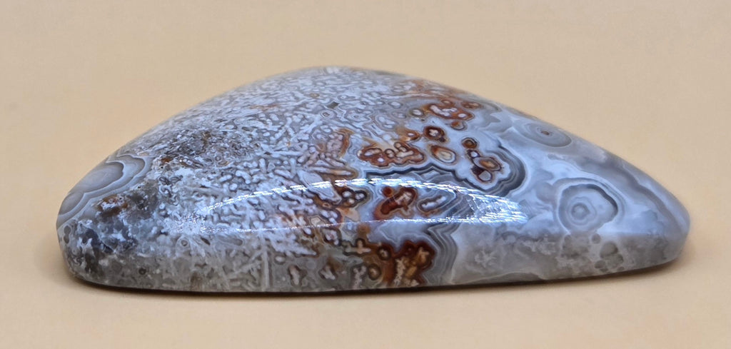 Mexican Crazy Lace Agate Cabochon - Triangular 47.5 ct