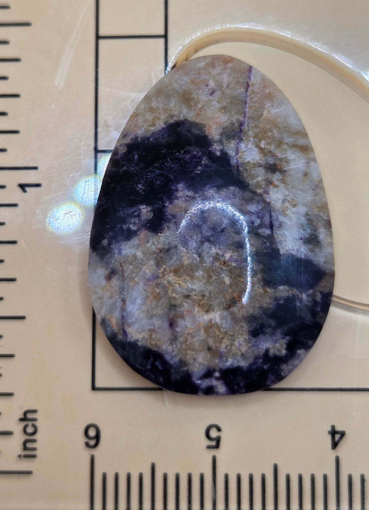 Tiffany Stone Pear Shape Cabochon - Hand Cut - 26 ct