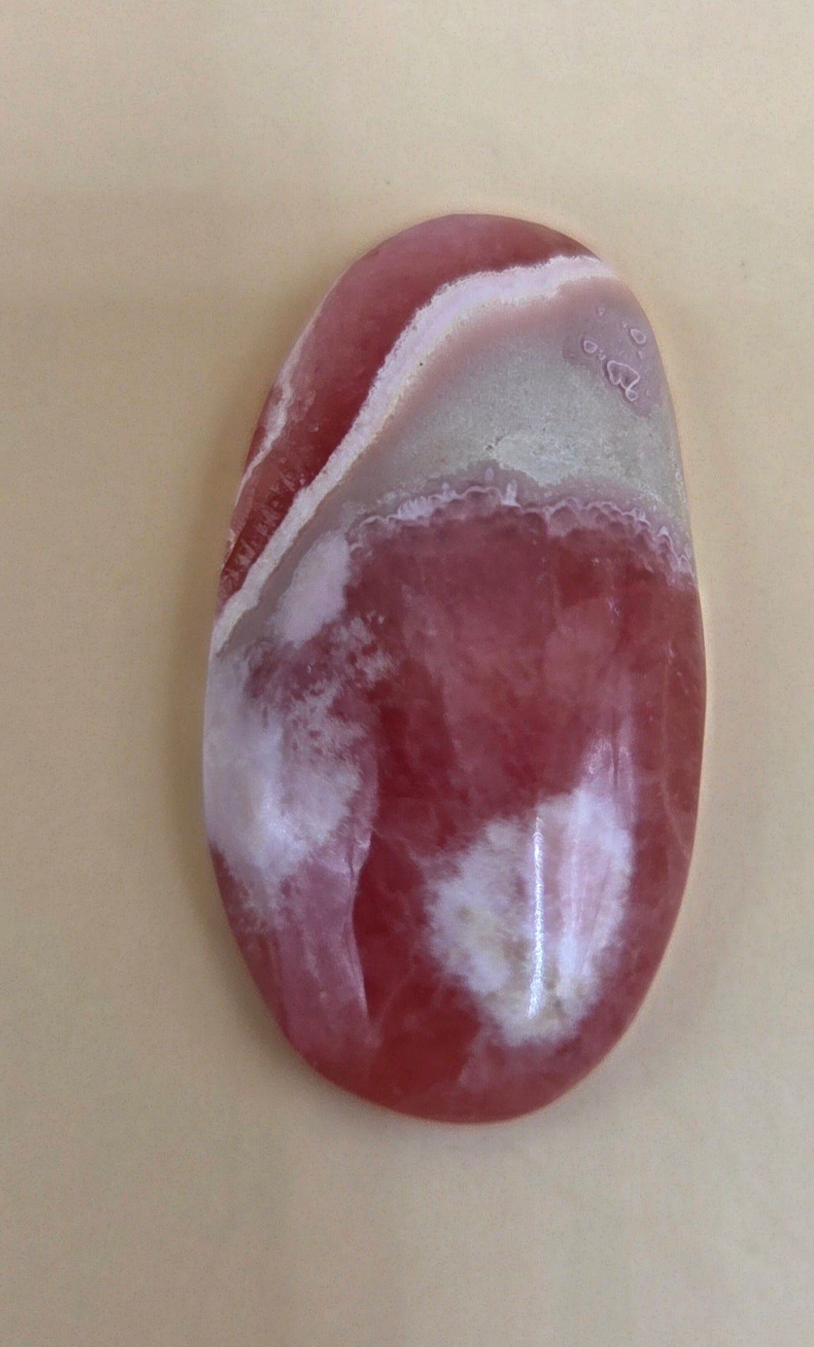 Rhodochrosite Cabochon - Ortiz Mine Argentina - Oval 19.3 ct