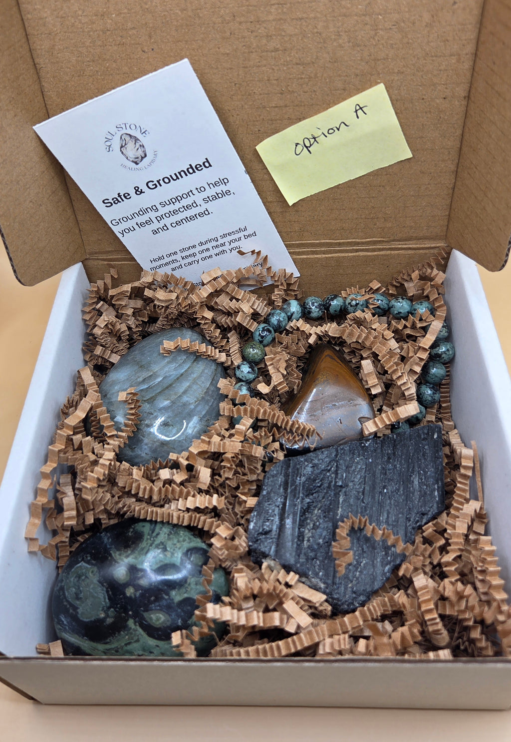 Safe & Grounded Crystal Box — For Protection, Stability & Centering