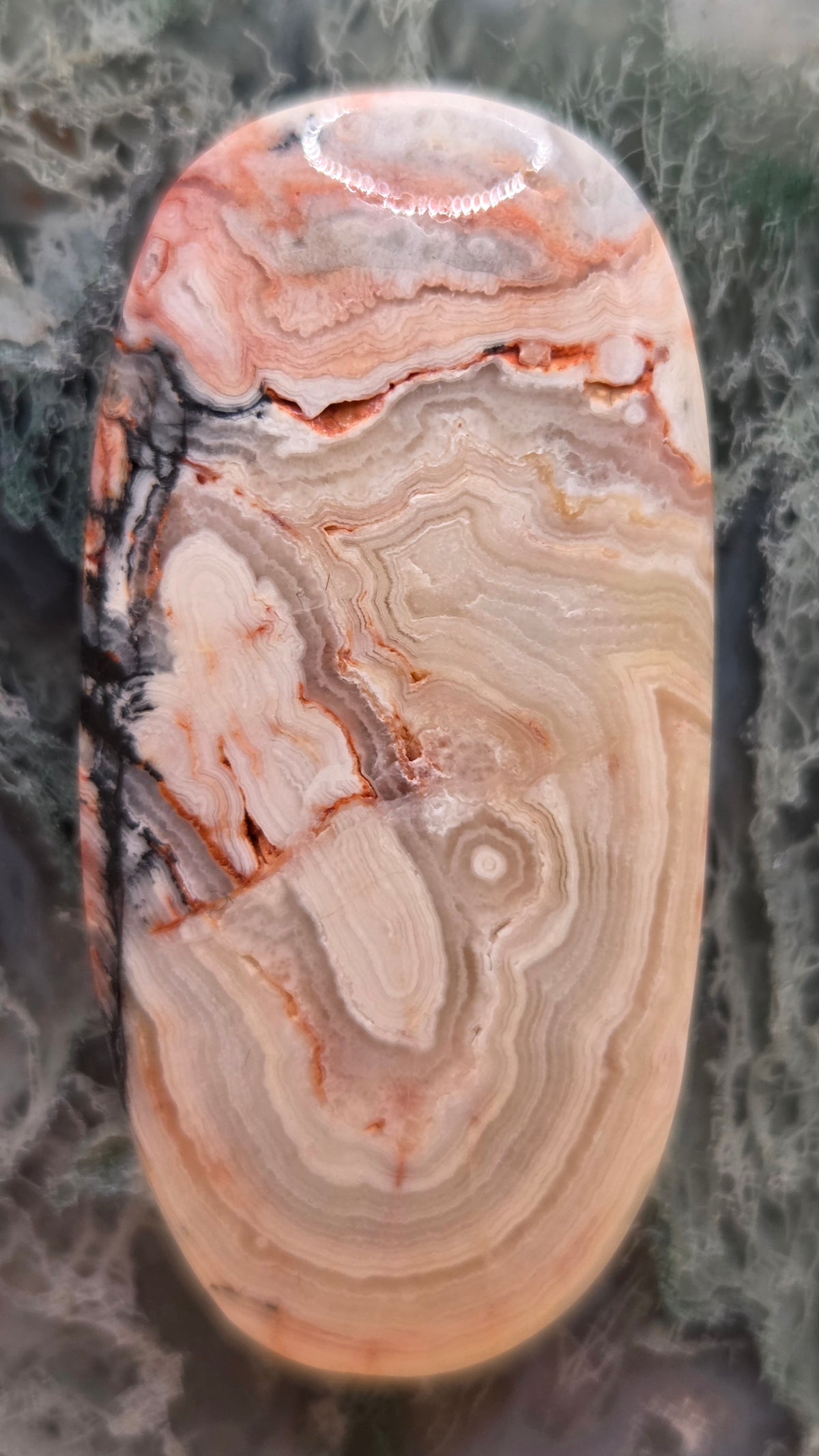 Old Stock Lace Agate Cabochon - 48.5 ct