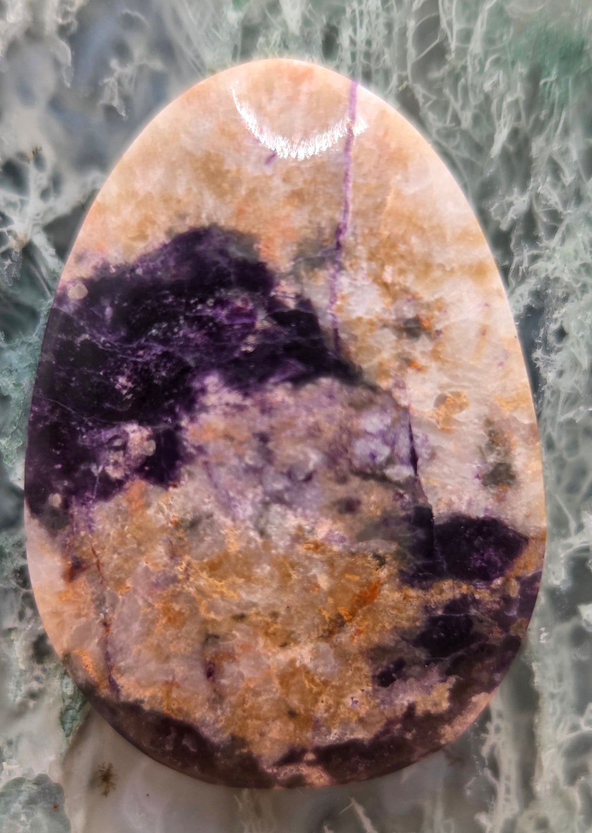 Tiffany Stone Pear Shape Cabochon - Hand Cut - 26 ct