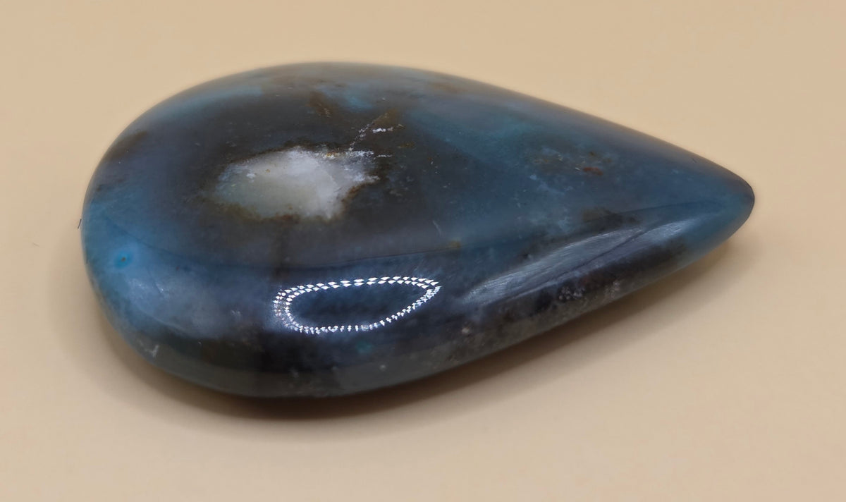Needles Blue Gem Silica with Quartz Accent - 51.8 ct