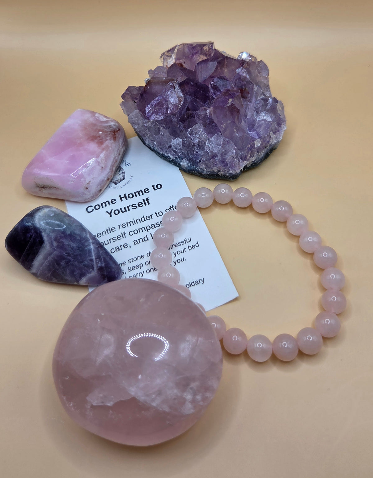 Come Home to Yourself Crystal Box — For Compassion, Care & Love
