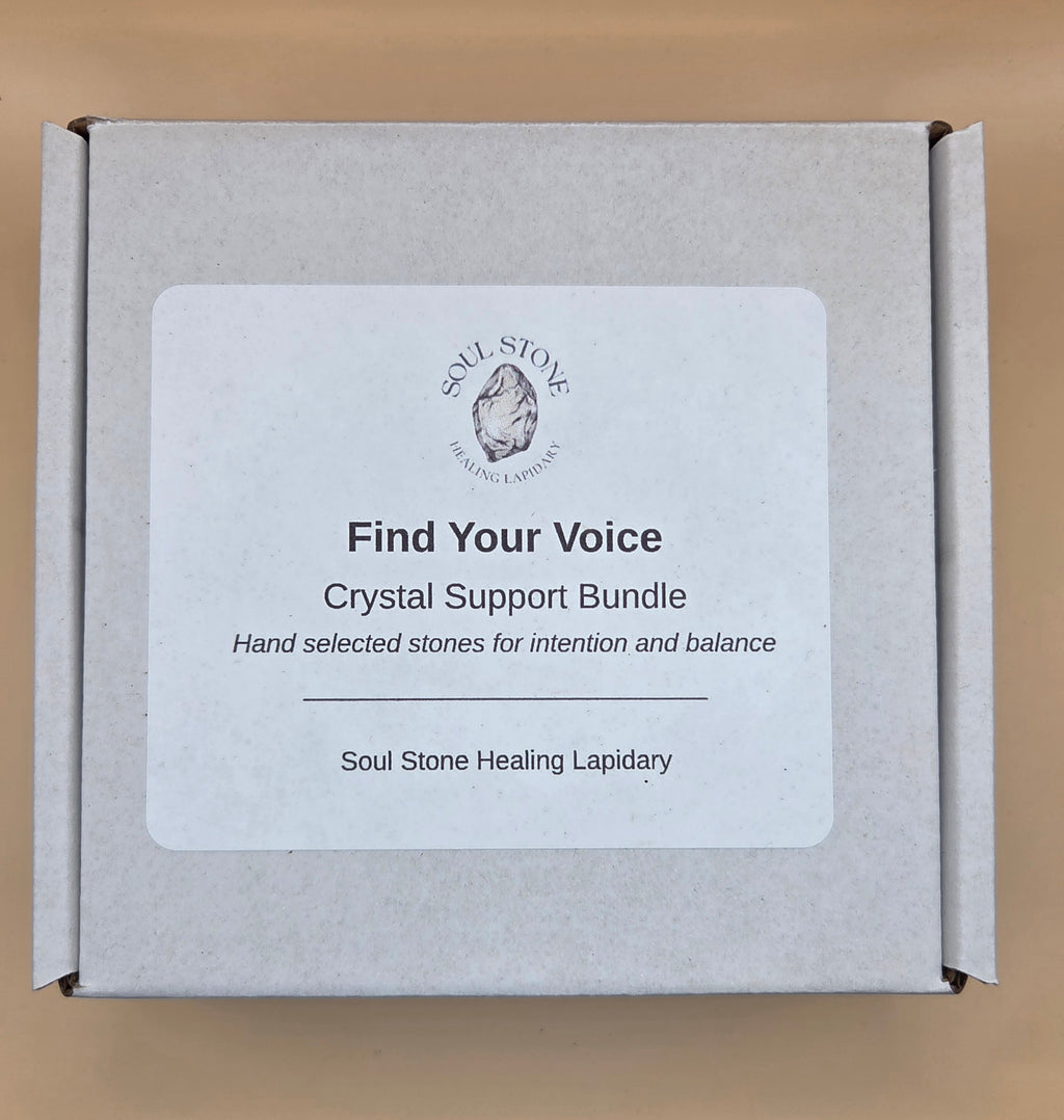 Find Your Voice Crystal Box — For Confidence, Clarity & Expressing Your Desires